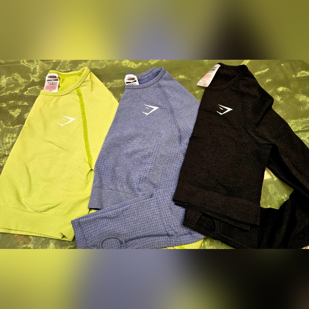 Gymshark Bundle: Vital Seamless Long Sleeve Crop Tops